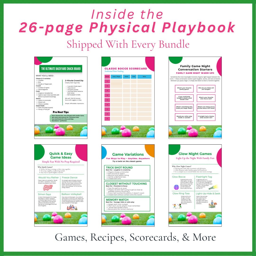 BALAVIC® Summer Bundle — Bocce Set + Playbook + Digital Bonuses