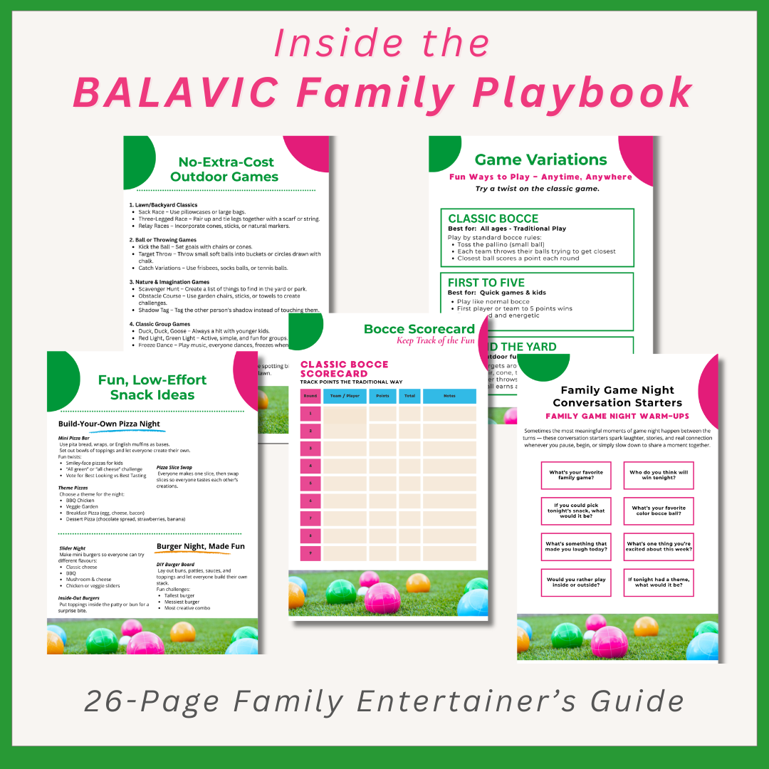 BALAVIC Family Entertainer’s Playbook