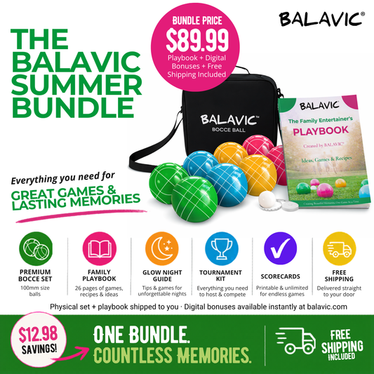 BALAVIC® Summer Bundle — Bocce Set + Playbook + Digital Bonuses